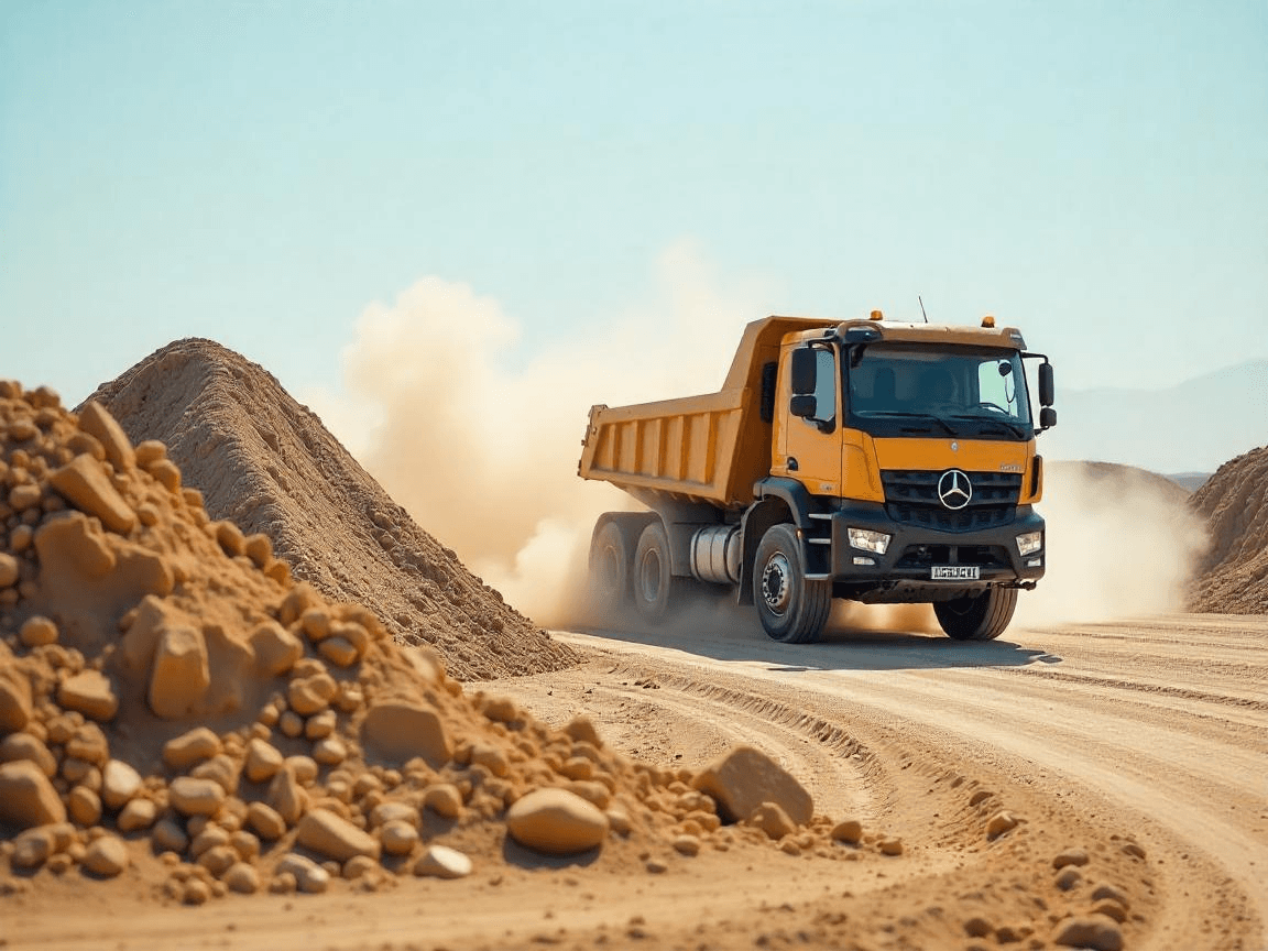 Sand & Gravel construction materials including various products and building supplies