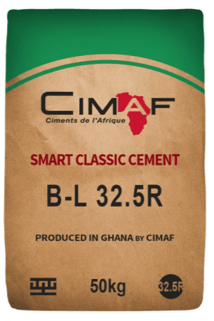 CIMAF CEM II.B-L 32.5 R - High quality construction material available for delivery across Ghana