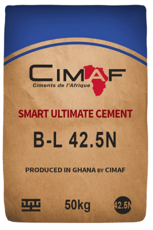 CIMAF CEM II.B-L 42.5 N - High quality construction material available for delivery across Ghana