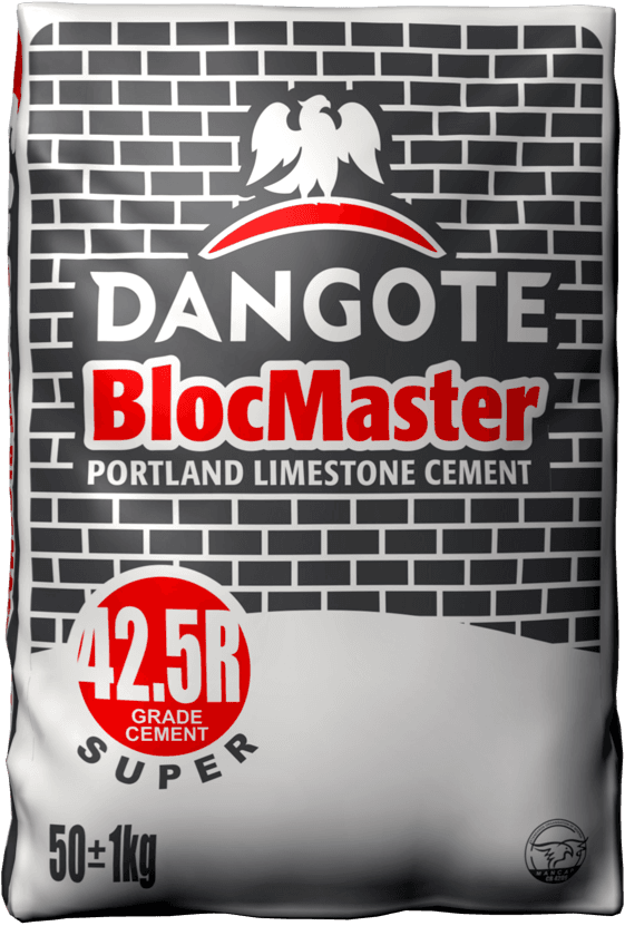 Dangote BlockMaster 42.5 R - High quality construction material available for delivery across Ghana